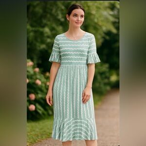 REBORN J  BoHo Mint Green Maxi Dress Size XL NWOT!